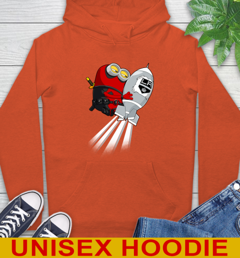 NHL Hockey Los Angeles Kings Deadpool Minion Marvel Shirt Hoodie 4