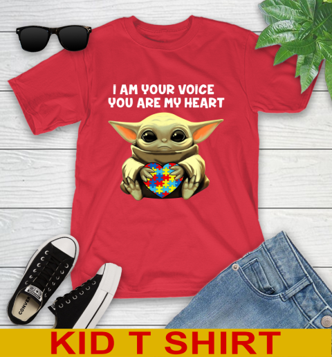 I Am Your Voice You Are My Heart Baby Yoda Autism Awareness Shirt 107