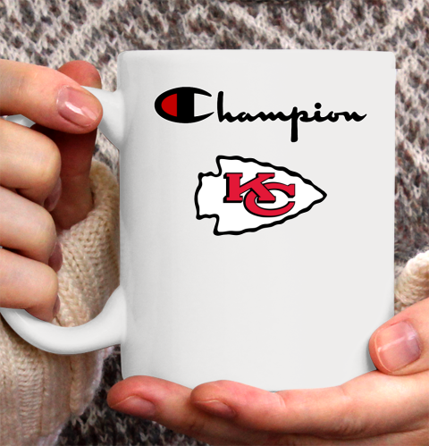 NFL Football Kansas City Chiefs Champion Shirt Ceramic Mug 11oz