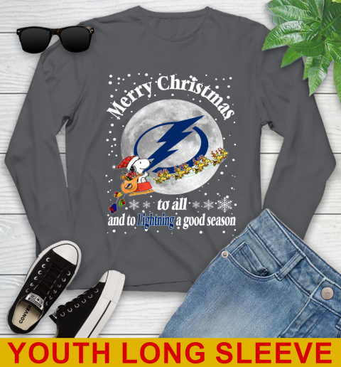 Tampa Bay Lightning Merry Christmas To All And To Lightning A Good Season NHL Hockey Sports Youth Long Sleeve 9