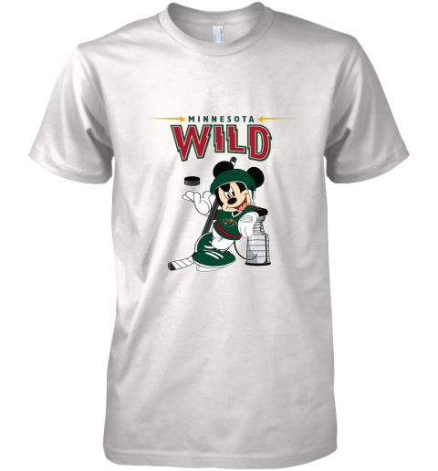 Mickey Minnesota Wild With The Stanley Cup Hockey NHL Premium Men's T-Shirt