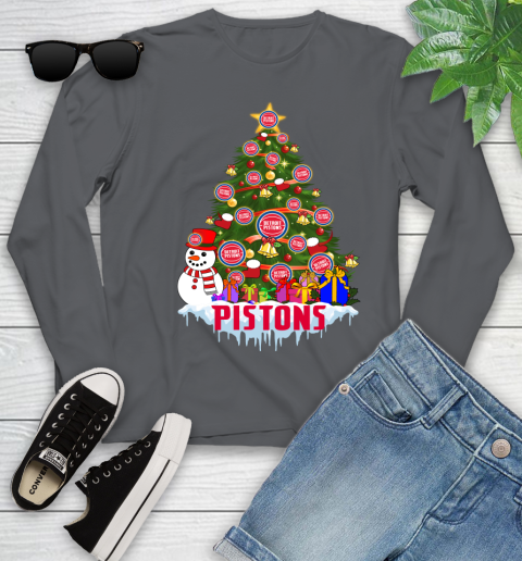 Detroit Pistons Merry Christmas NBA Basketball Sports Youth Long Sleeve 9 Detroit Pistons Merry Christmas NBA Basketball Sports Youth Long Sleeve - Image 9