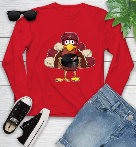 Arizona Coyotes Turkey Thanksgiving Day Youth Long Sleeve 12 Arizona Coyotes Turkey Thanksgiving Day Youth Long Sleeve - Image 12