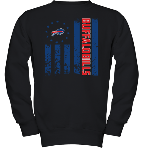 NFL Buffalo Bills American Flag Youth Sweatshirt - Rookbrand