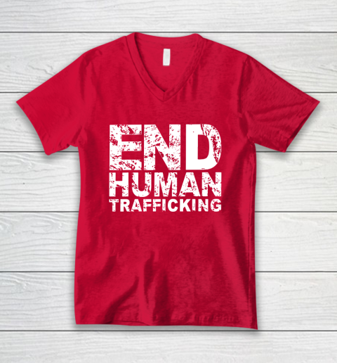 End Human Trafficking Shirt V-Neck T-Shirt 6