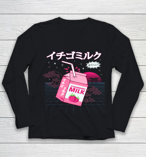 Strawberry Milk  VAPORWAVE Harajuku Youth Long Sleeve