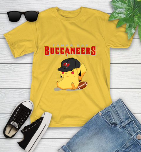 NFL Pikachu Football Tampa Bay Buccaneers Youth T-Shirt 8