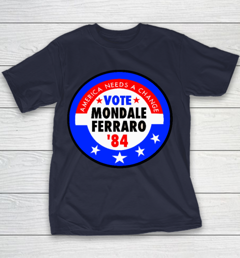 Walter Mondale and Geraldine Ferraro Campaign Button Youth T-Shirt 2