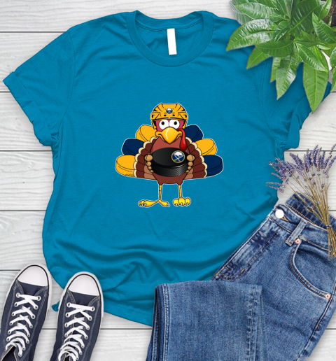 Buffalo Sabres Turkey Thanksgiving Day Women's T-Shirt 7
