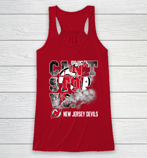NHL New Jersey Devils Hockey Can't Stop Vs Racerback Tank 4