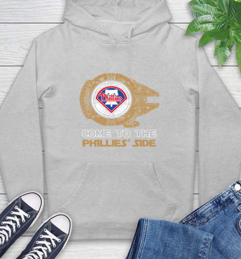 MLB Come To The Philadelphia Phillies Side Star Wars Baseball Sports Hoodie 6