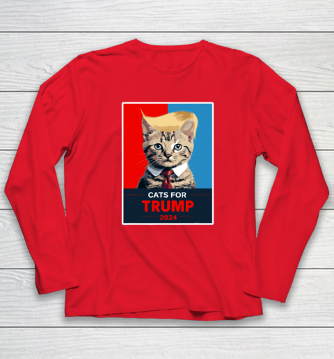 Cats For Trump 2024 Election Long Sleeve T-Shirt 6