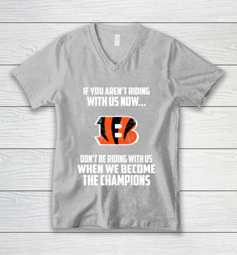 NFL Cincinnati Bengals Football We Become The Champions V-Neck T-Shirt 3