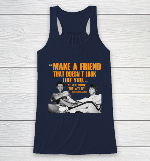 Kareem Abdul Jabbar Shirt Make A Friend That Doesn't Look Like You Racerback Tank 8