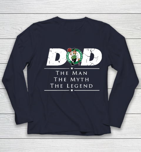 Boston Celtics NBA Basketball Dad The Man The Myth The Legend Youth Long Sleeve 2