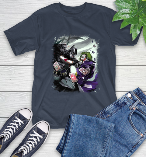 Miami Heat MLB Basketball Batman Fighting Joker DC Comics T-Shirt 4