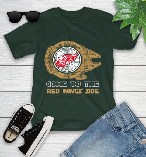 NHL Come To The Detroit Red Wings Wars Hockey Sports Youth T-Shirt 5