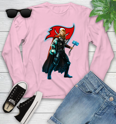 NFL Thor Avengers Endgame Football Tampa Bay Buccaneers Youth Long Sleeve 10
