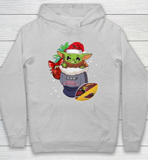Arizona Cardinals Christmas Baby Yoda Star Wars Funny Happy NFL Hoodie 6