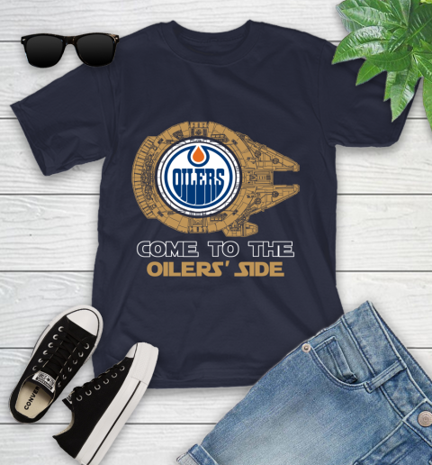 NHL Come To The Edmonton Oilers Wars Hockey Sports Youth T-Shirt 2