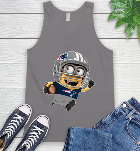 NFL New England Patriots Minions Disney Football Sports Tank Top 7