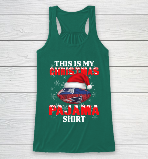 New England Patriots This Is My Christmas Pajama Shirt NFL Racerback Tank 5