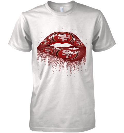 '49ers Football Lips Football' Men's T-Shirt