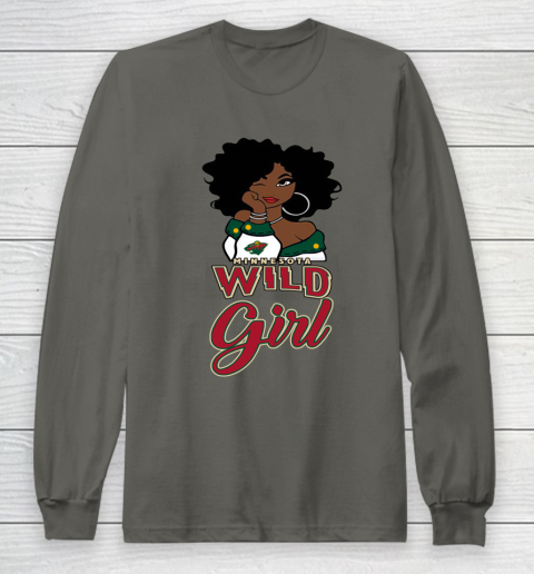 Minnesota Wild Girl NHL Long Sleeve T-Shirt 8