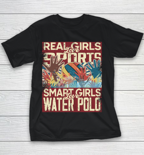 Real girls love sports smart girls love water polo Youth T-Shirt