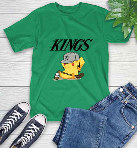 NHL Pikachu Hockey Sports Los Angeles Kings T-Shirt 7