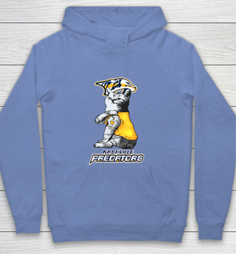 NHL My Cat Loves Nashville Predators Hockey Youth Hoodie 8