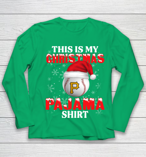 Pittsburgh Pirates This Is My Christmas Pajama Shirt MLB Youth Long Sleeve 4