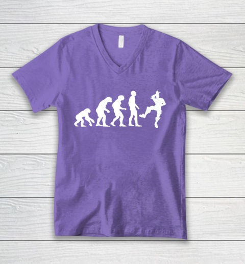 Fortnite Tshirt Human Evolution Take That L Emote Dance V-Neck T-Shirt 8