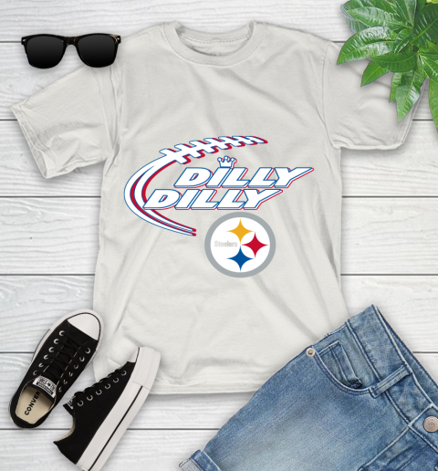 NFL Pittsburgh Steelers Dilly Dilly Football Sports Youth T-Shirt 12