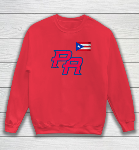 Puerto Rico 2023 Baseball Flag Pride red Boricua Puerto Rico Sweatshirt 6