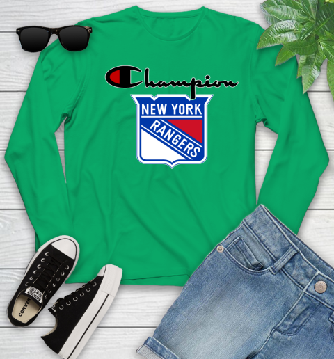 NHL Hockey New York Rangers Champion Shirt Youth Long Sleeve 4