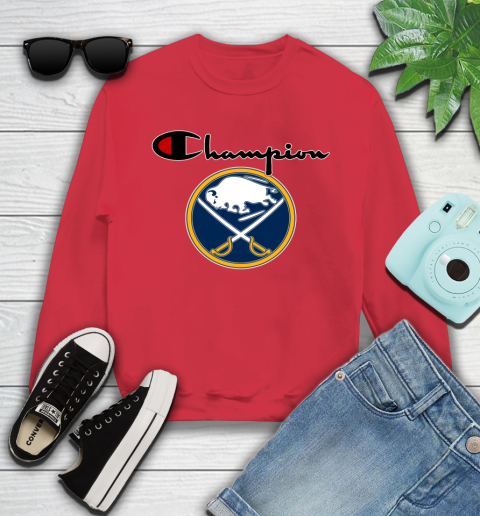 NHL Hockey Buffalo Sabres Champion Shirt Youth Sweatshirt 5