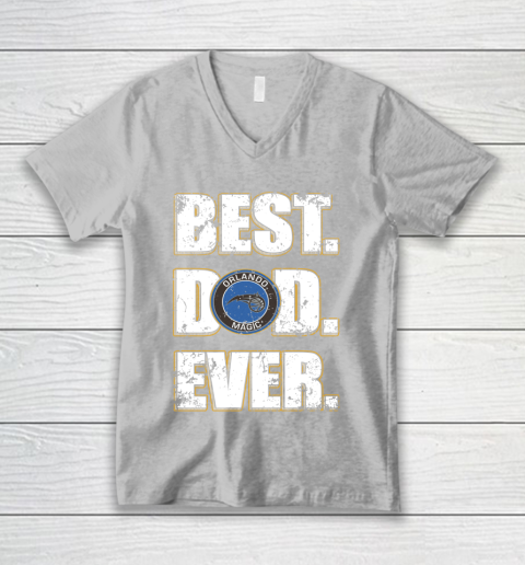 NBA Orlando Magic Basketball Best Dad Ever Family Shirt V-Neck T-Shirt 3