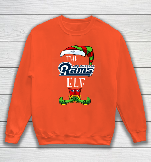 Los Angeles Rams Christmas ELF Funny NFL Sweatshirt 3