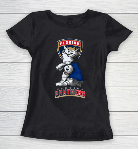 NHL My Cat Loves Florida Panthers Hockey Women's T-Shirt