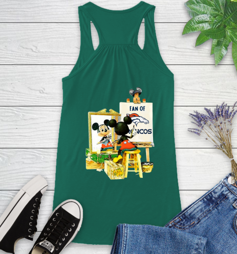 NFL Football Denver Broncos Mickey Drawing Shirt 40