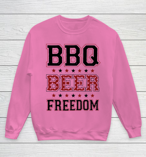 BBQ Beer Freedom Trump Fan Youth Sweatshirt 7