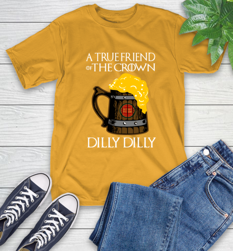 NBA Detroit Pistons A True Friend Of The Crown Game Of Thrones Beer Dilly Dilly Basketball T-Shirt 2