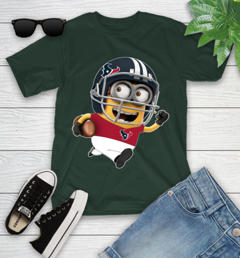 NFL Houston Texans Minions Disney Football Sports Youth T-Shirt 5
