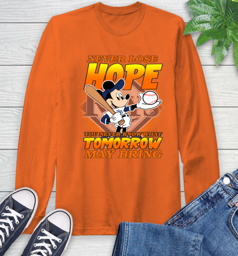 Tampa Bay Rays MLB Baseball Mickey Disney Never Lose Hope Long Sleeve T-Shirt 4