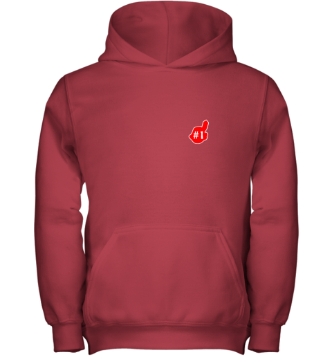 bwkt 1 cleveland hometown indian tribe vintage baseball fans youth hoodie 43 front red