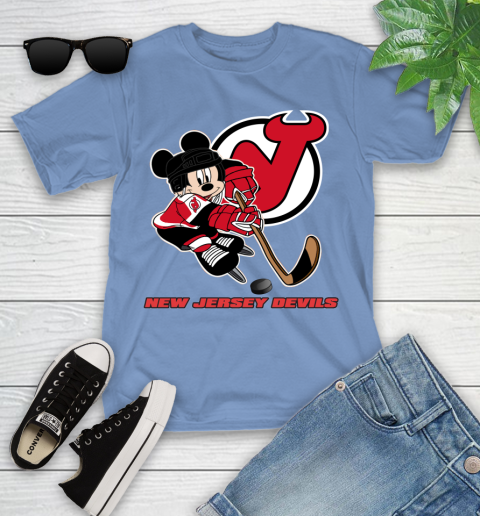 NHL New Jersey Devils Mickey Mouse Disney Hockey T Shirt - Rookbrand