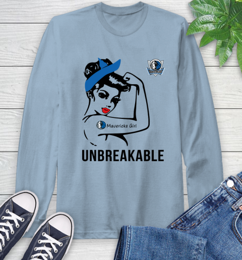 NBA Dallas Mavericks Girl Unbreakable Basketball Sports Long Sleeve T-Shirt 6