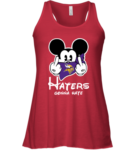 NFL Minnesota Vikings Haters Gonna Hate Mickey Mouse Disney Football T Shirt tqpMlnKqJUo flowy tank 32 95 151514 front red