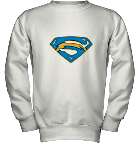 We Are Undefeatable The Los Angeles Chargers x Superman NFL Youth Sweatshirt